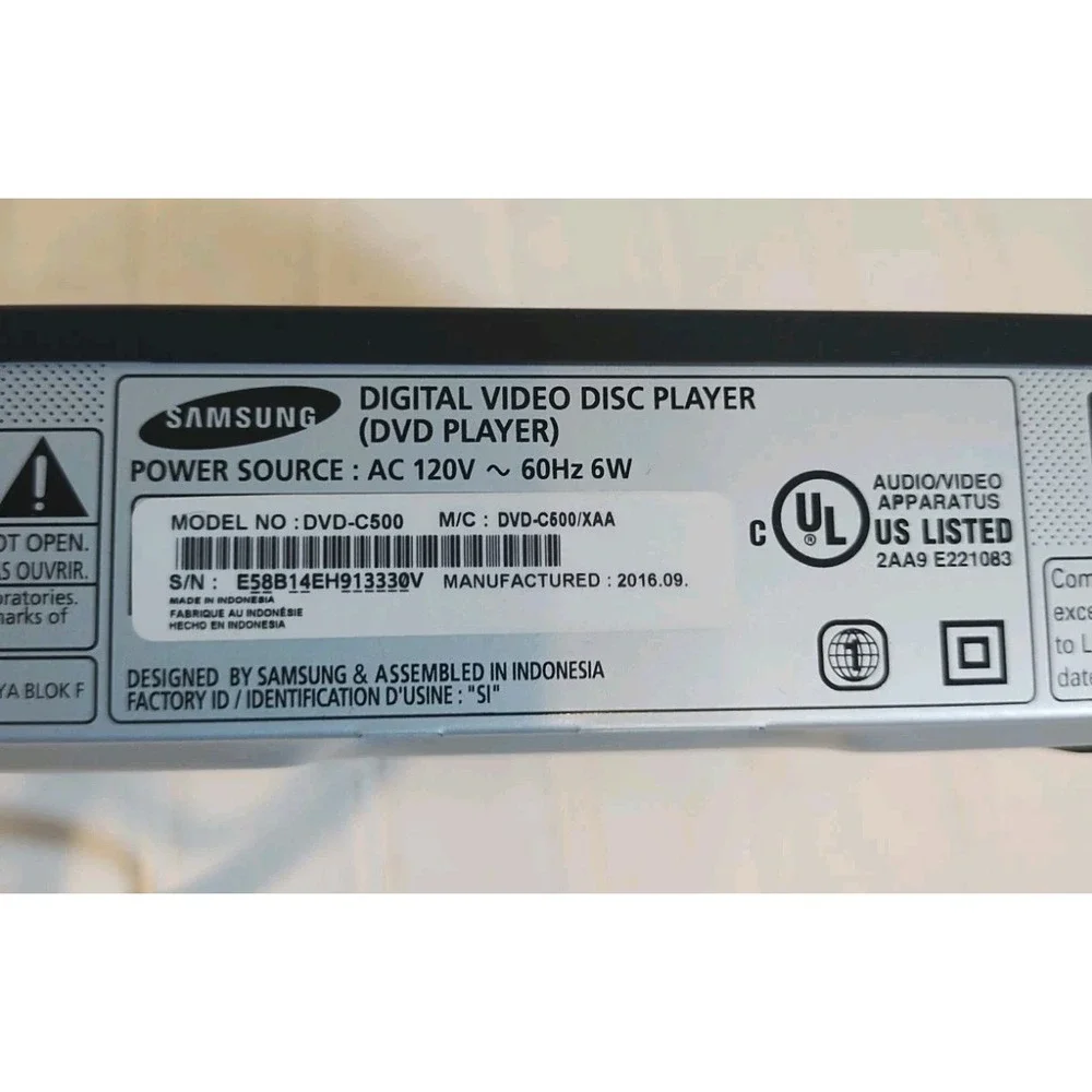 Samsung DVD-C500 DVD Player w/ Remote HDMI Upscaling 1080p - TESTED & WORKS ✅✅